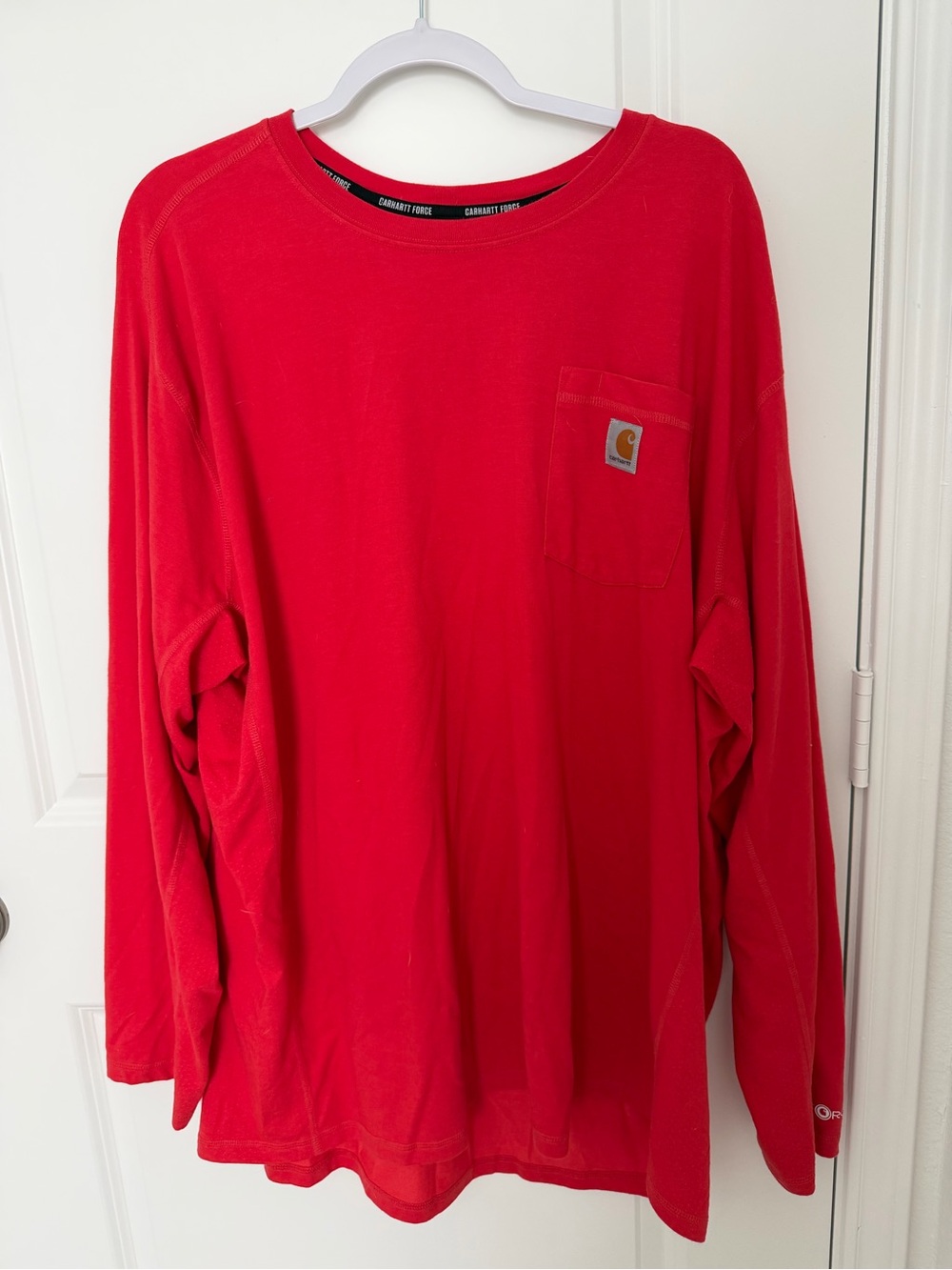 Carhartt Red Long Sleeve Pocket Tee - Men's